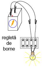 circuit electric pe o regleta de borne