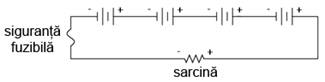 conectarea bateriilor in serie; protectia la supracurent
