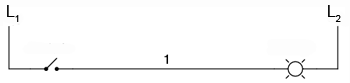 diagrama ladder de control a unei lampi prin intermediul unui comutator manual